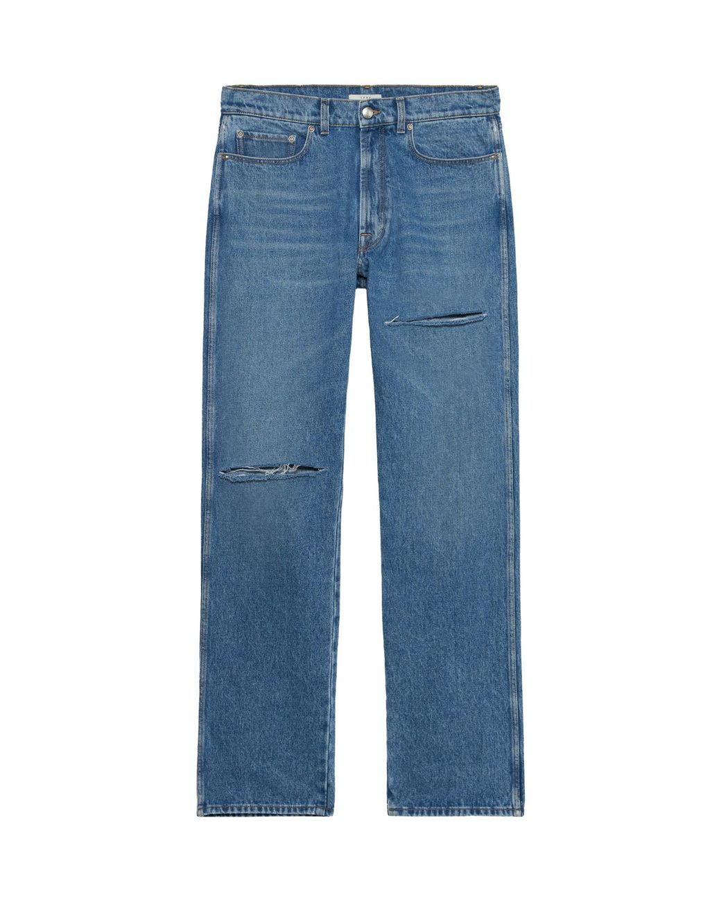 1989 STUDIO Blue Distressed Straight-Leg Jeans for men