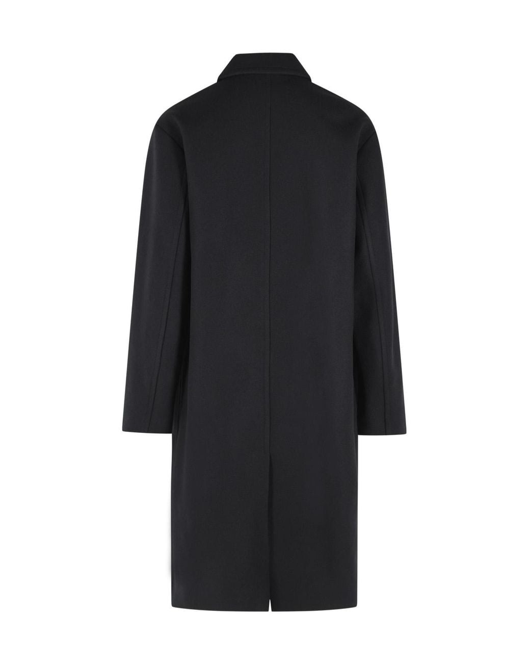 Dries Van Noten Black 'Randale' Wool Blend Coat for men