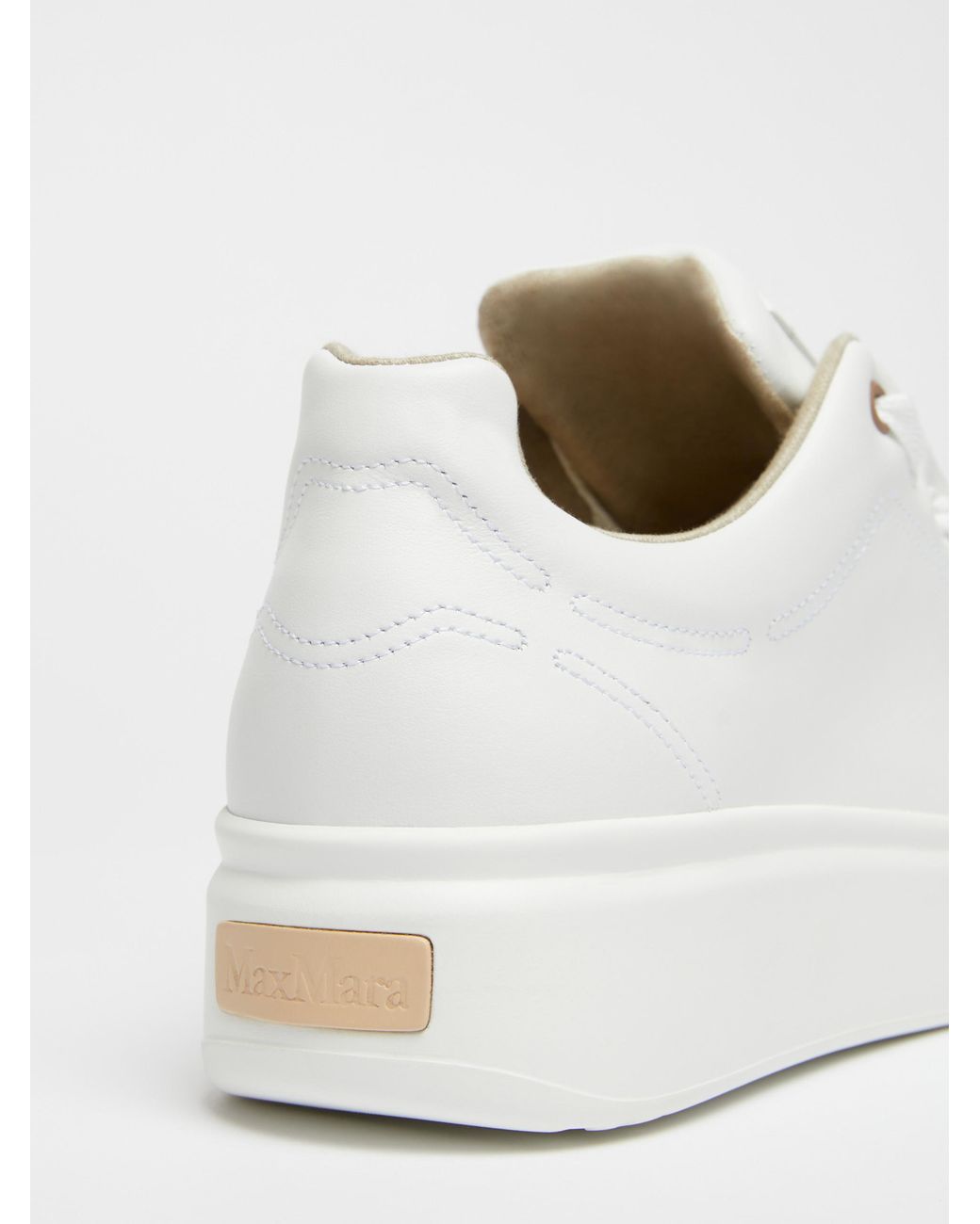 Max Mara White Leather Sneakers