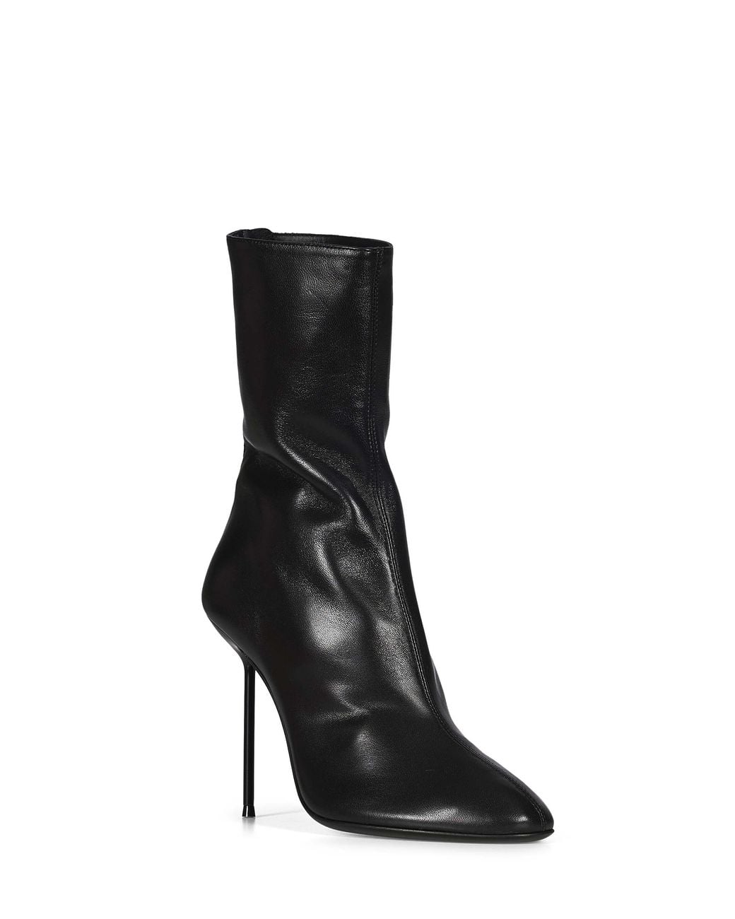 Paris Texas Black High-Heeled Ankle Boots