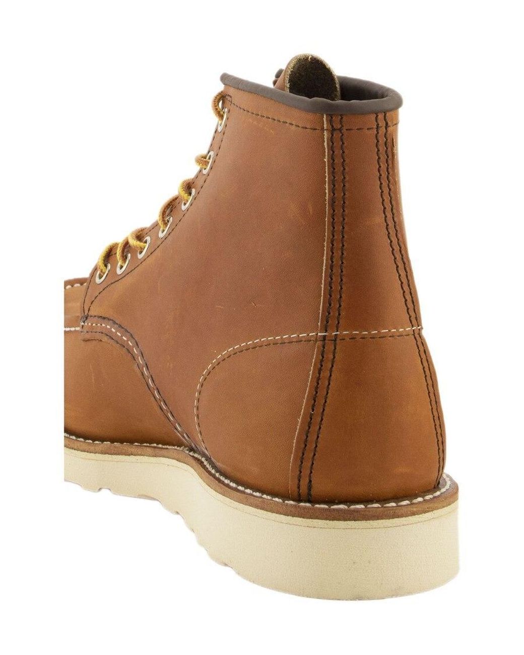 Red Wing Brown Classic Moc Boots for men