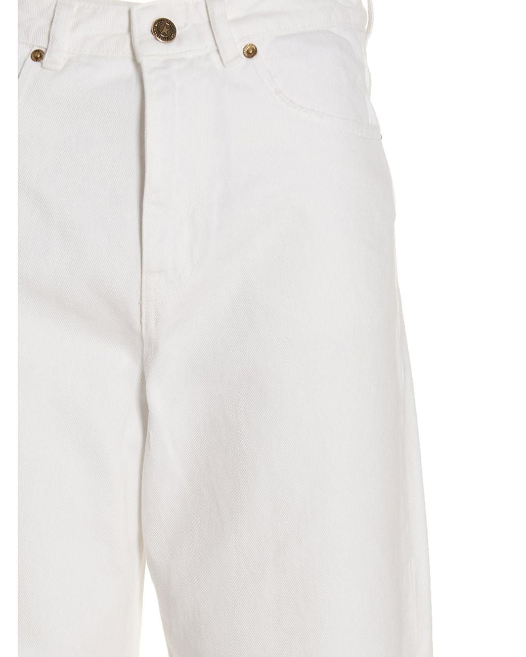 Golden Goose Deluxe Brand White Wide-Leg Jeans
