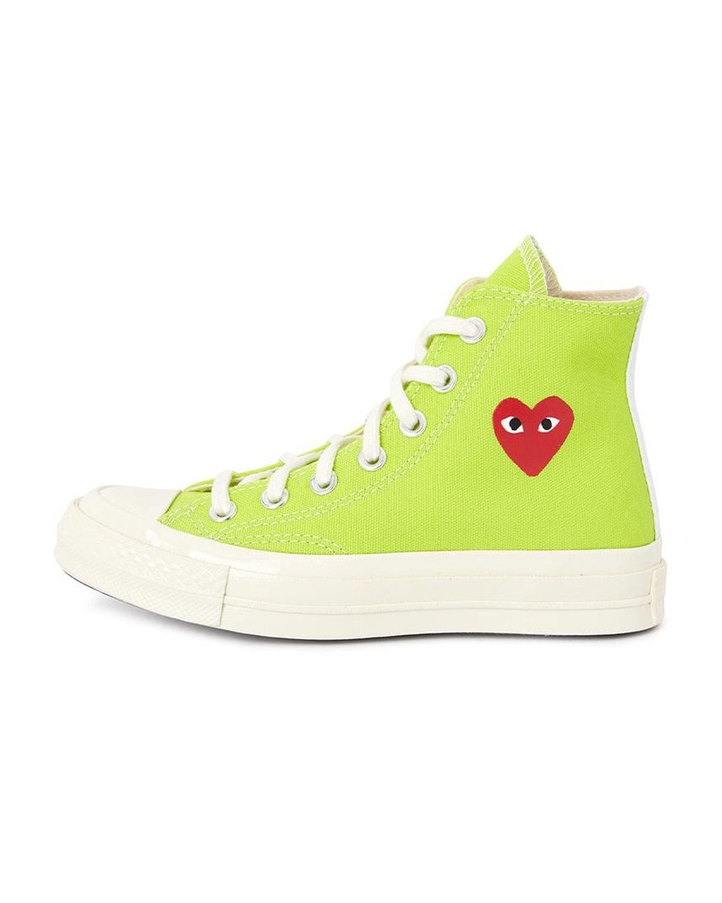 Comme des Garçons Yellow Round Toe Sneakers for men