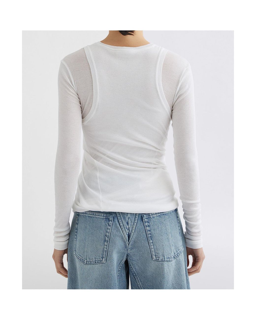 Jil Sander White Layered Crewneck T-Shirt