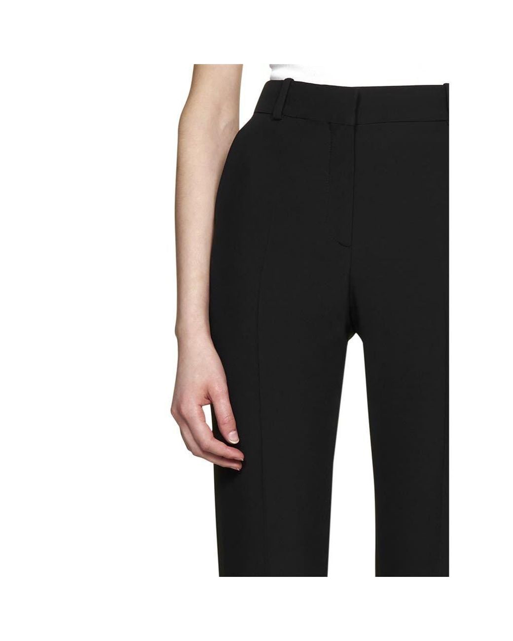 McQueen Black High-Waisted Trouseres