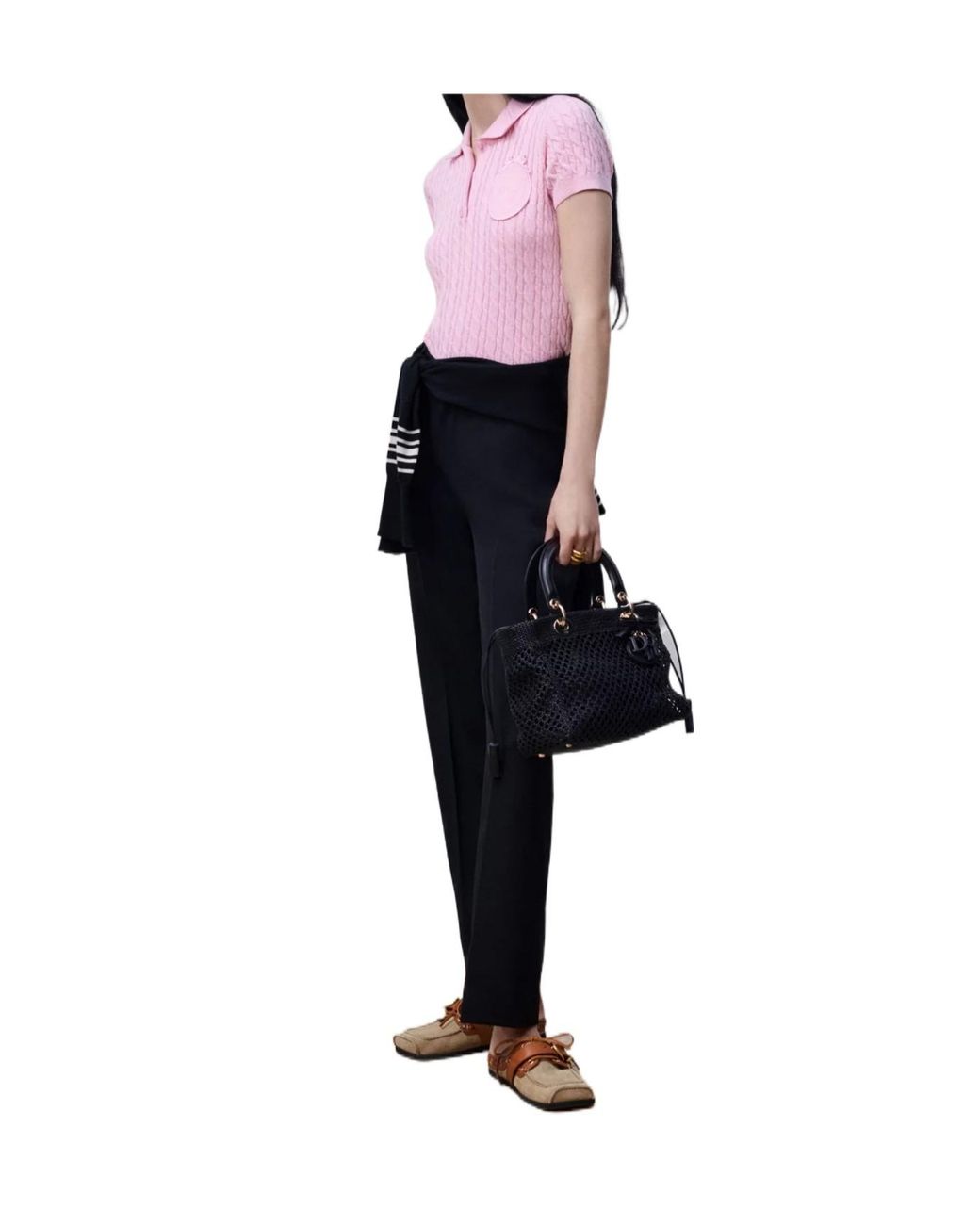 Dior Blue Médaillon Short-Sleeved Sweater