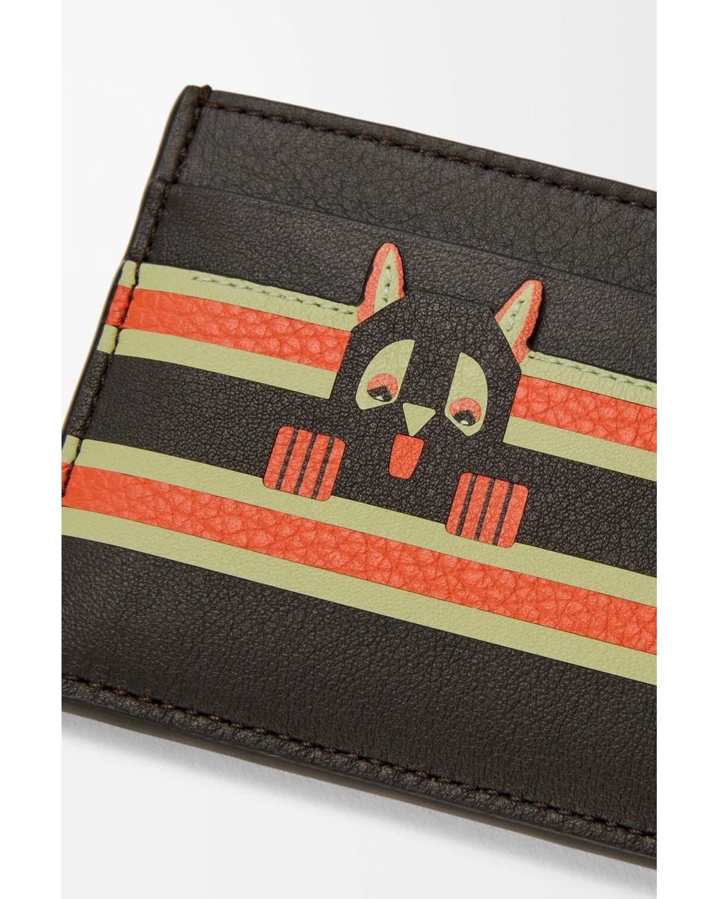Loewe Multicolor Futurist Cat Plain Cardholder