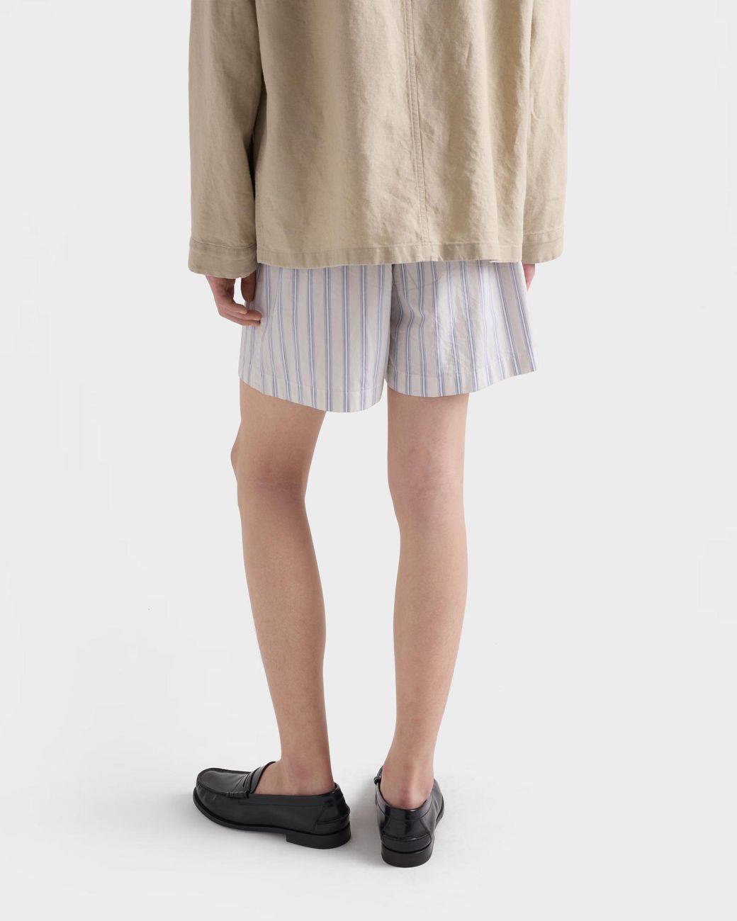 Prada White Poplin Bermudas for men