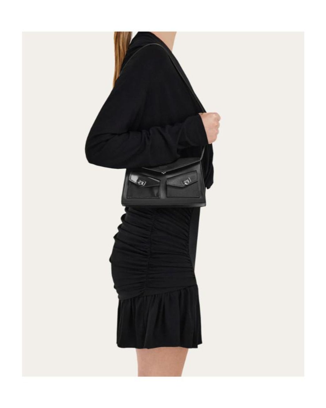 Ferragamo Black Multipocket Mini Bag