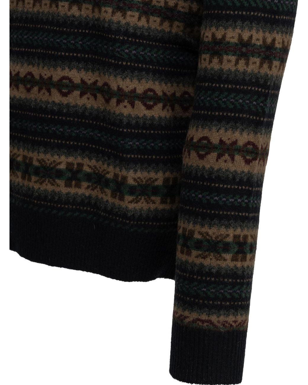 Polo Ralph Lauren Black Fair Isle Sweater for men