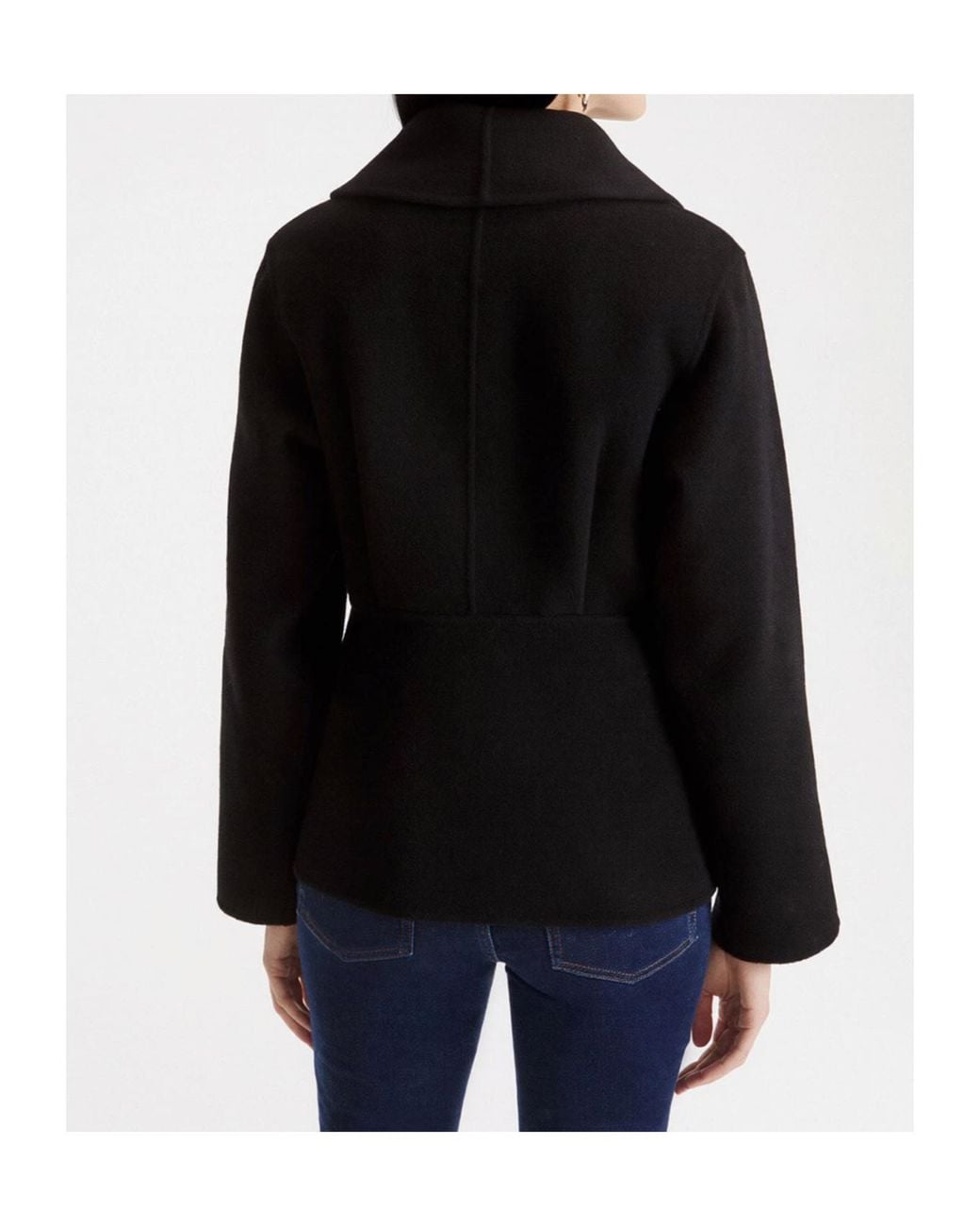 Marella Black Buttoned Short Coat