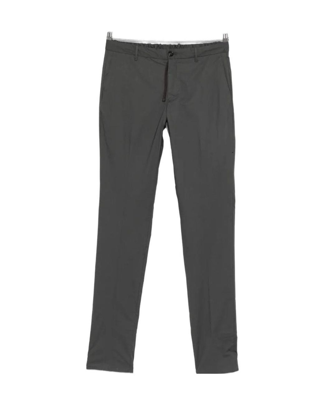Incotex Gray Elasticated-Waistband Trousers for men