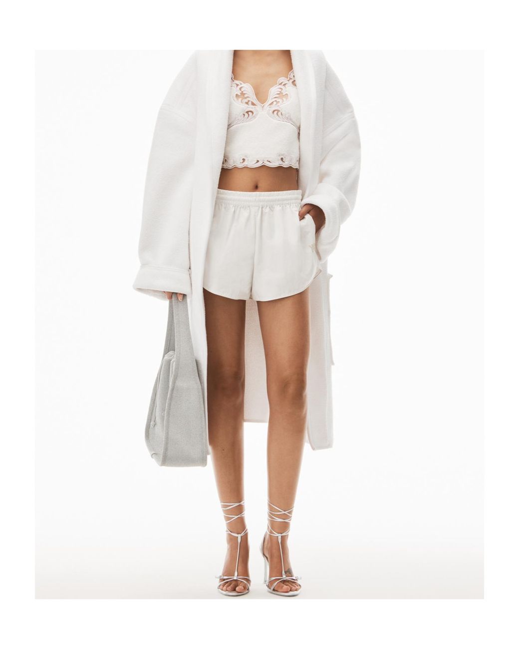 Alexander Wang White Marathon Shorts