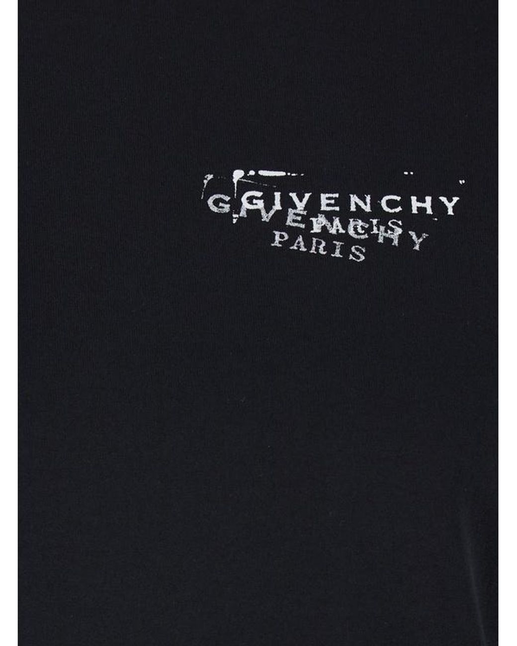 Givenchy Black Logo Printed Crewneck T-Shirt