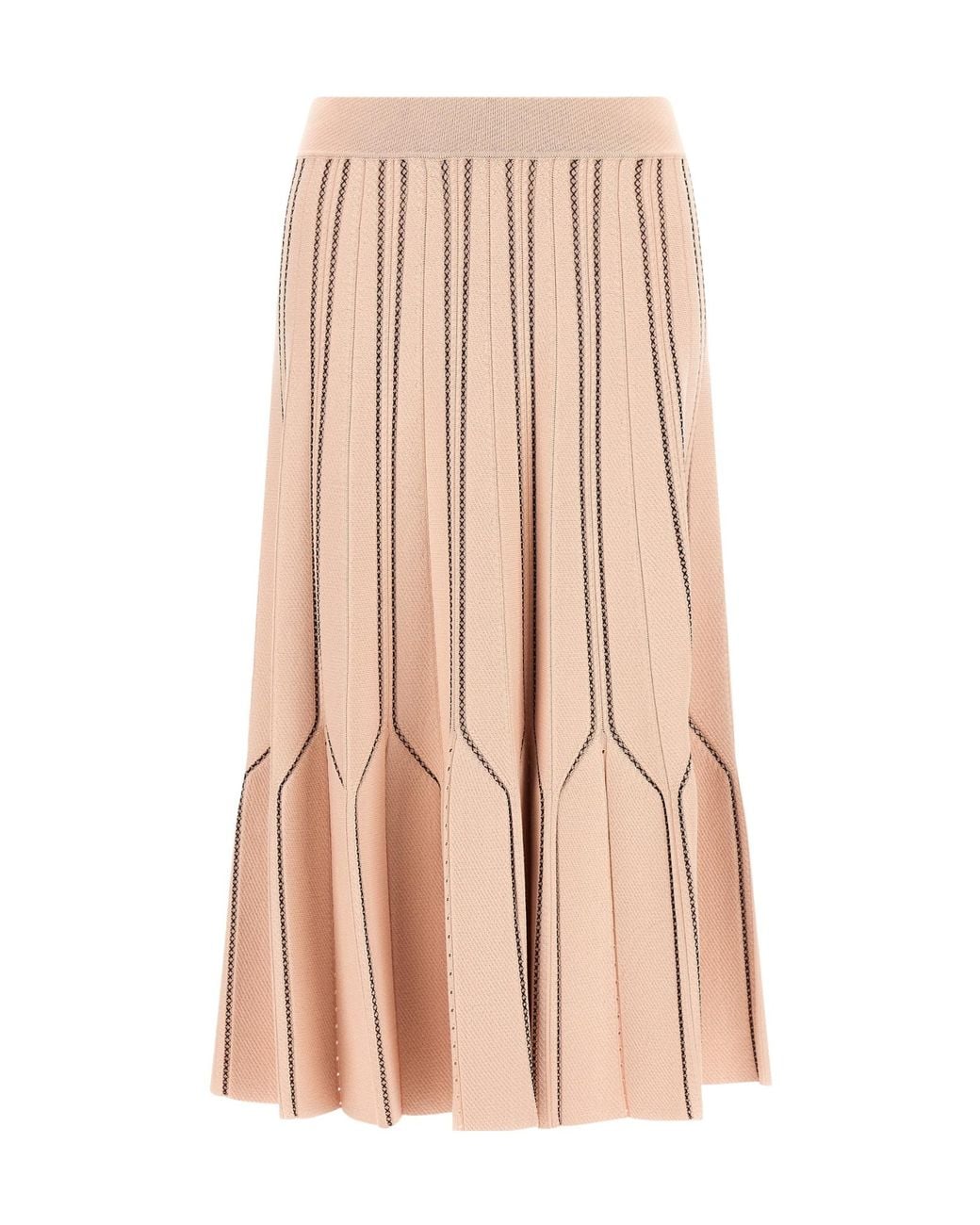Elisabetta Franchi Pink Pleated Skirt