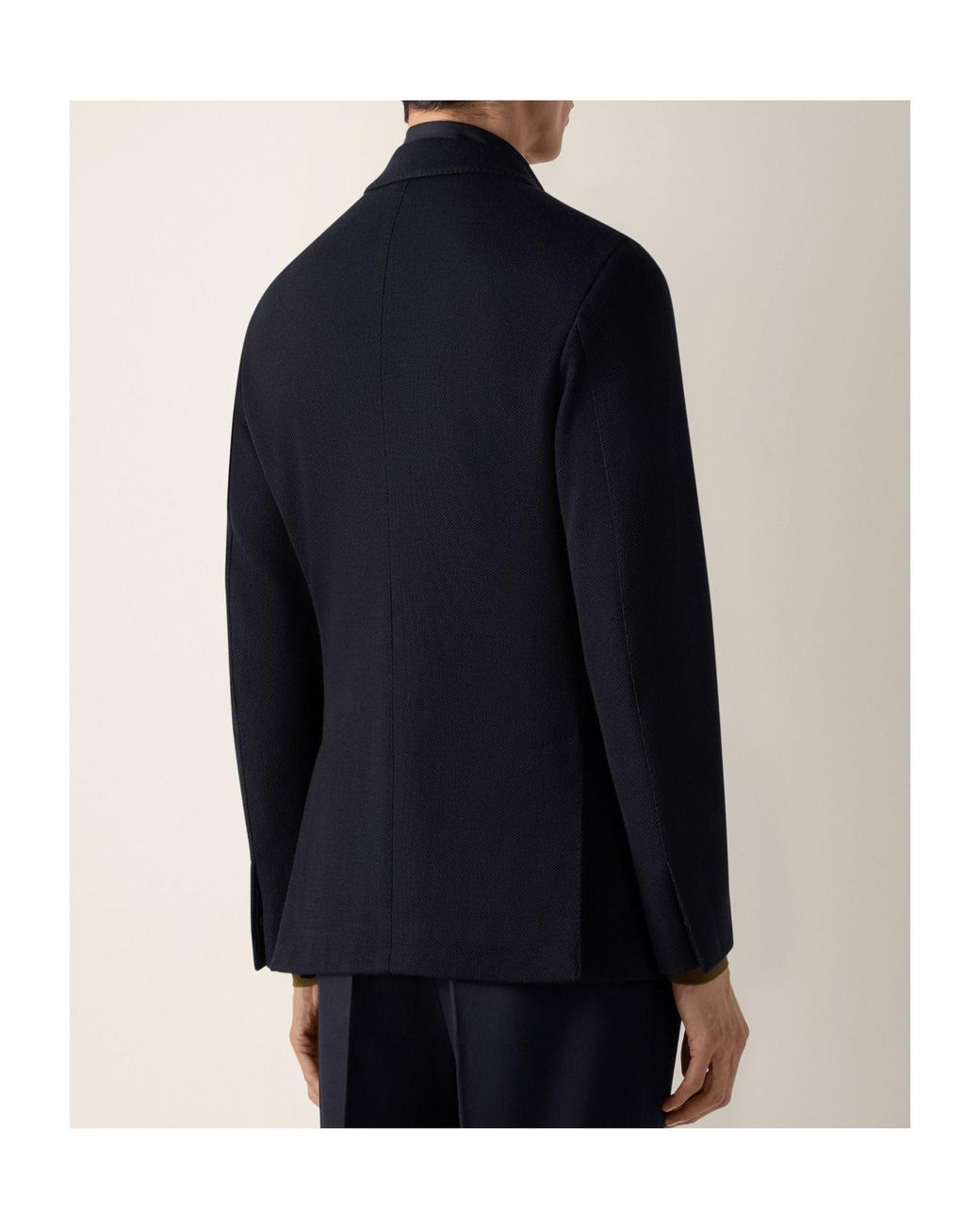 Zegna Blue Flap-Pocket Blazer for men