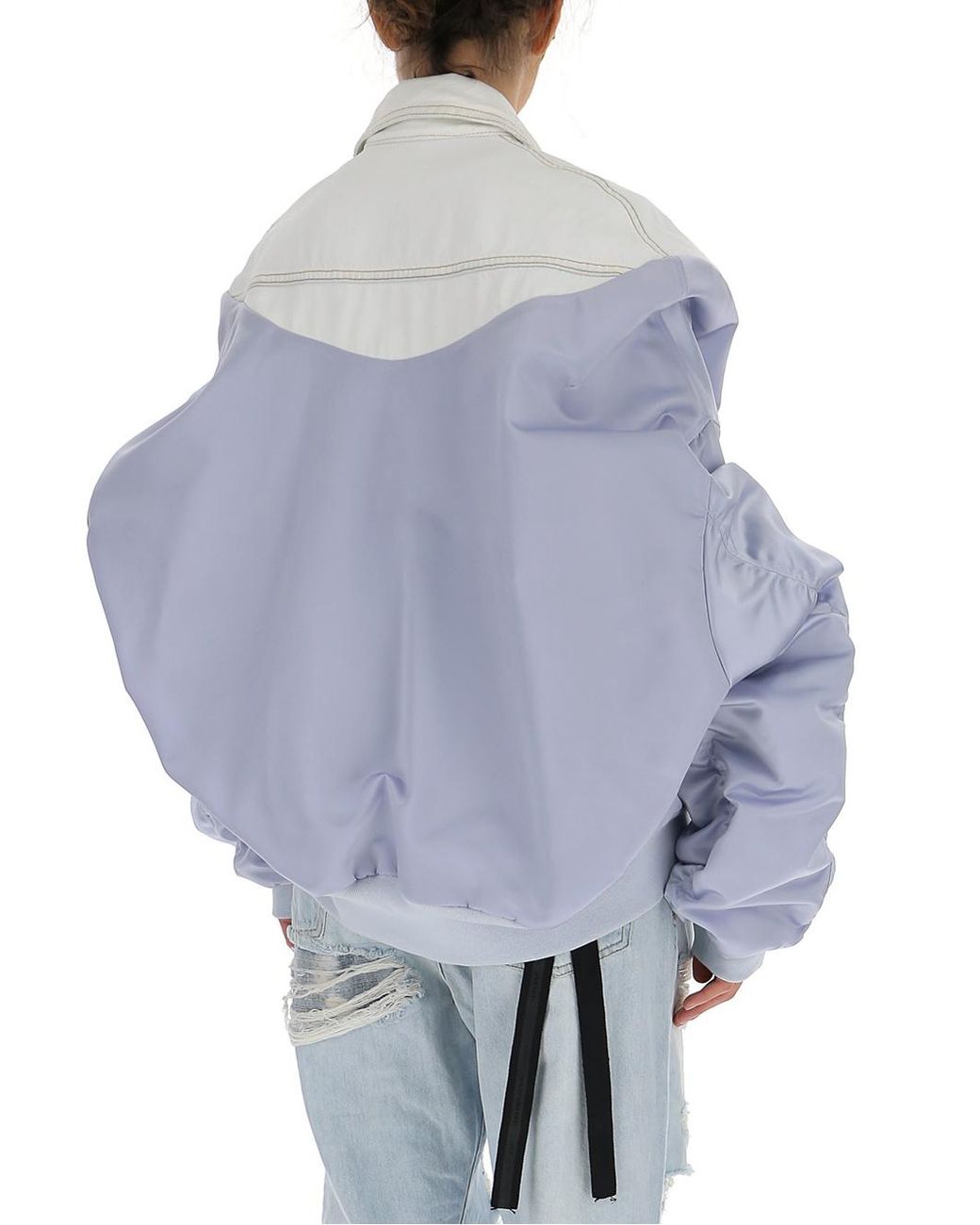 Unravel Project Blue Denim Splicing Casual Jacket