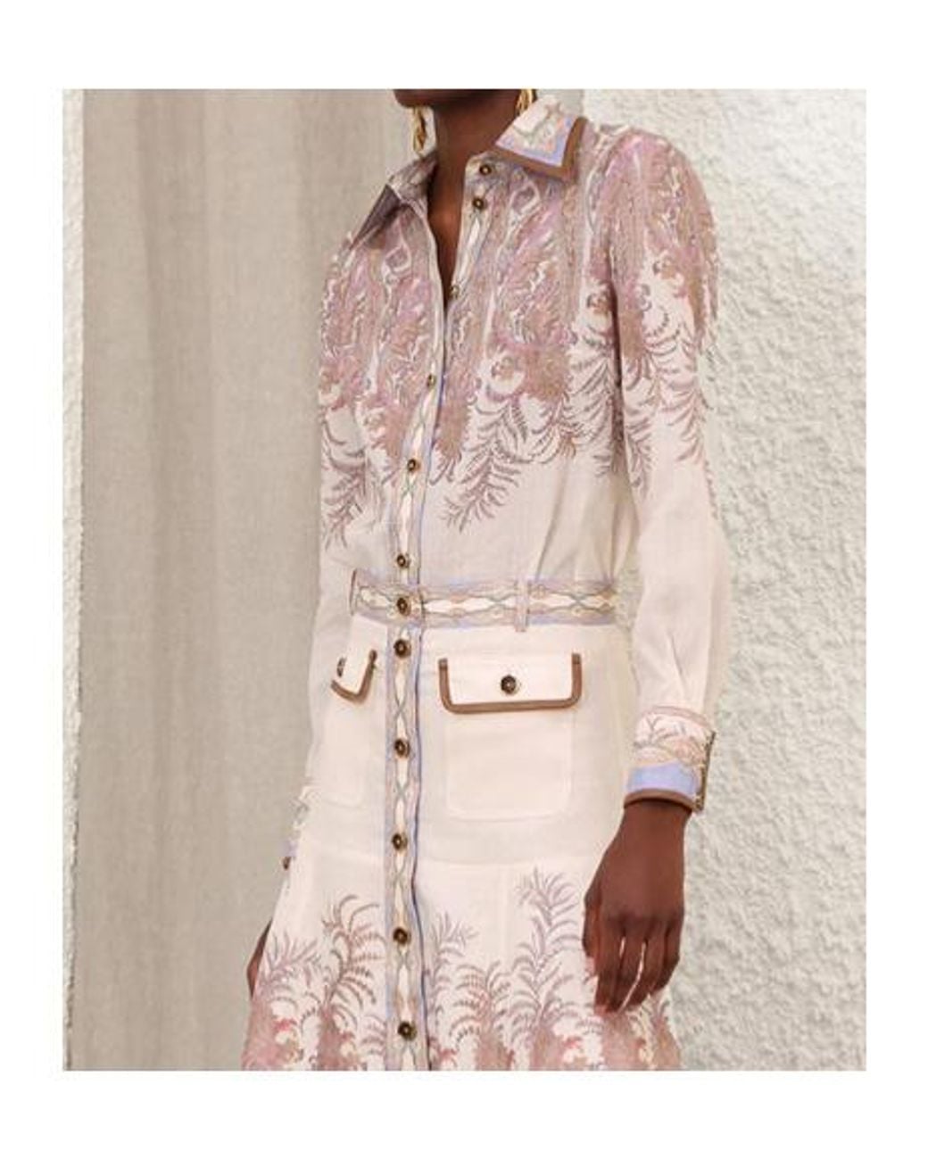 Zimmermann Pink Alchemy Body Shirt
