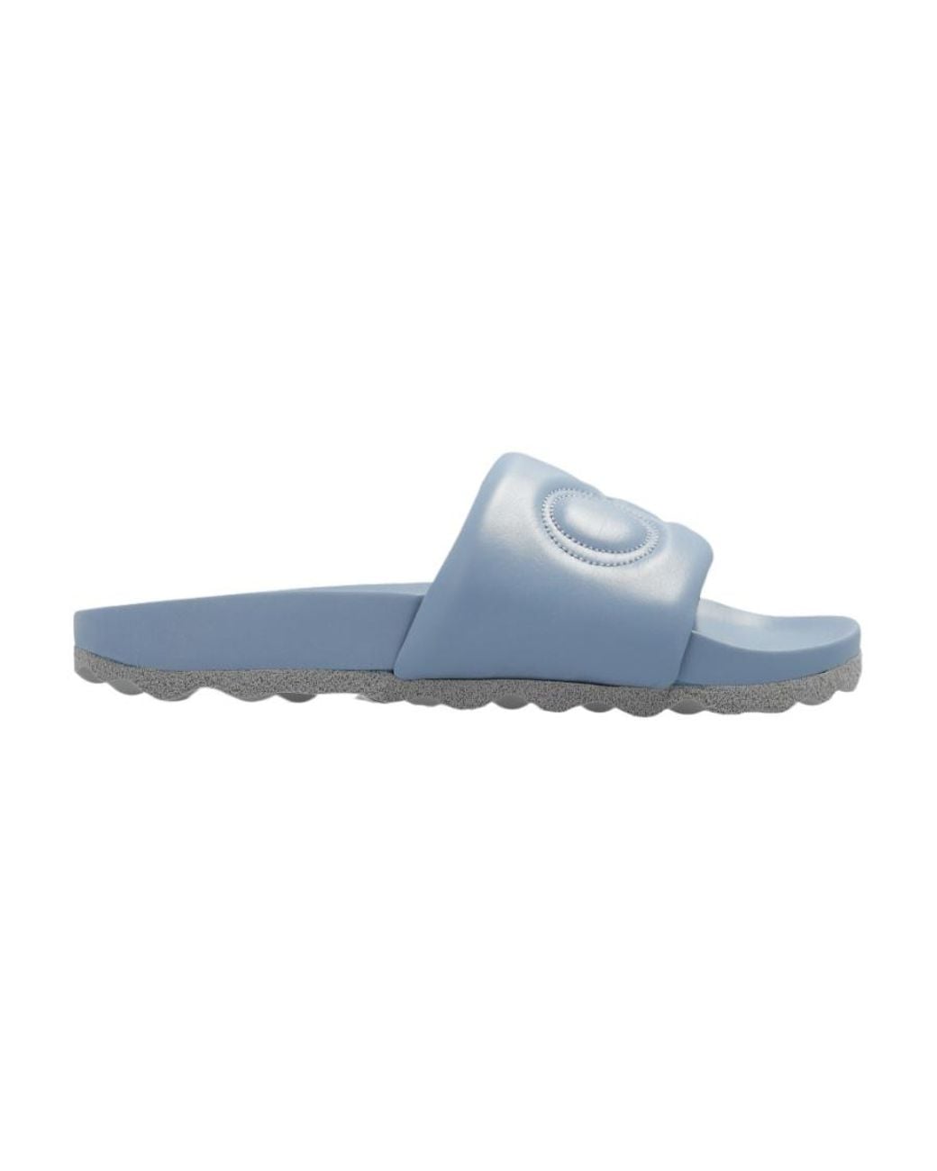Off-White c/o Virgil Abloh Blue Bookish Leather Slider for men