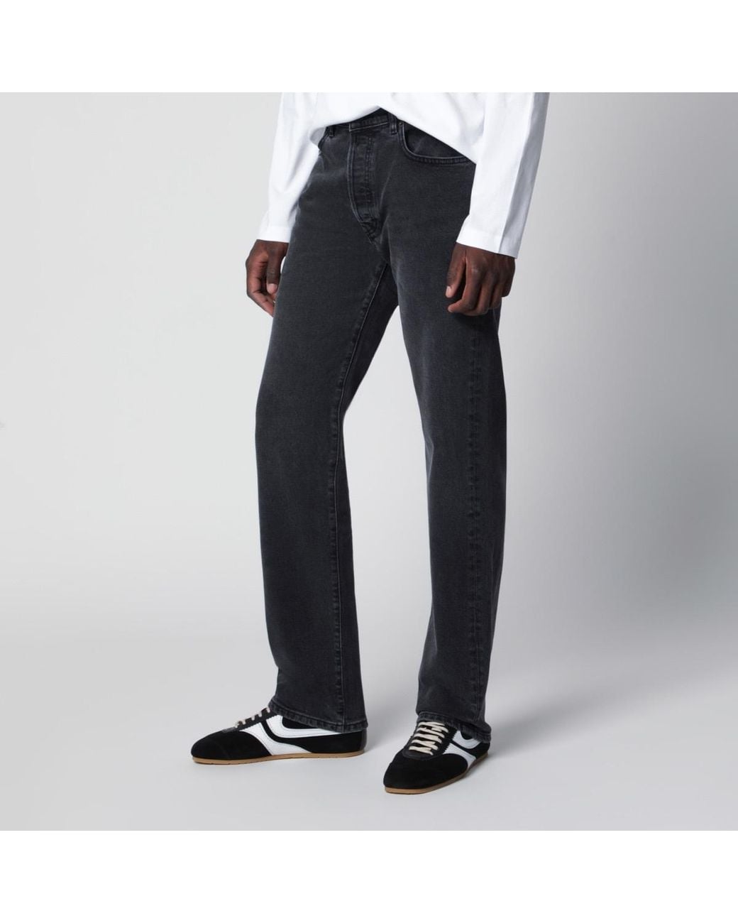 Jeanerica Blue Overdyed Five-Pocket Jeans for men
