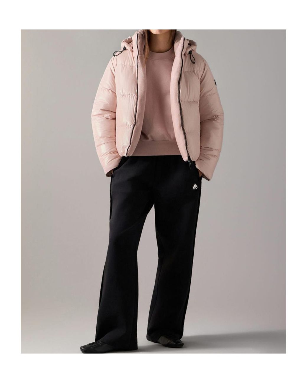 Moose Knuckles Pink Queens Reversible Down Puffer