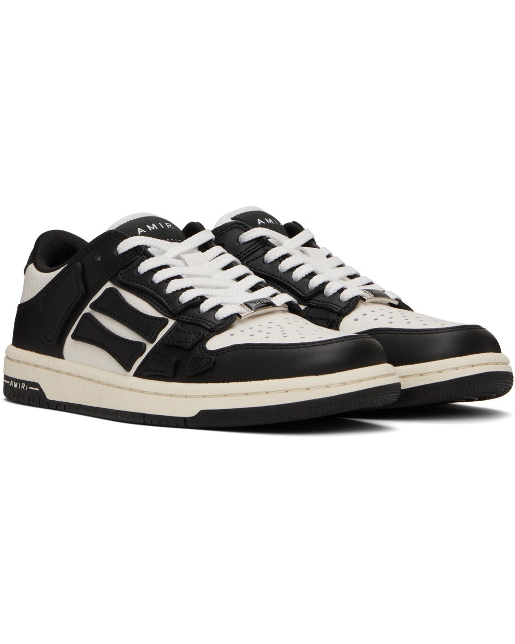 Amiri Black Skel-Top Low Sneakers