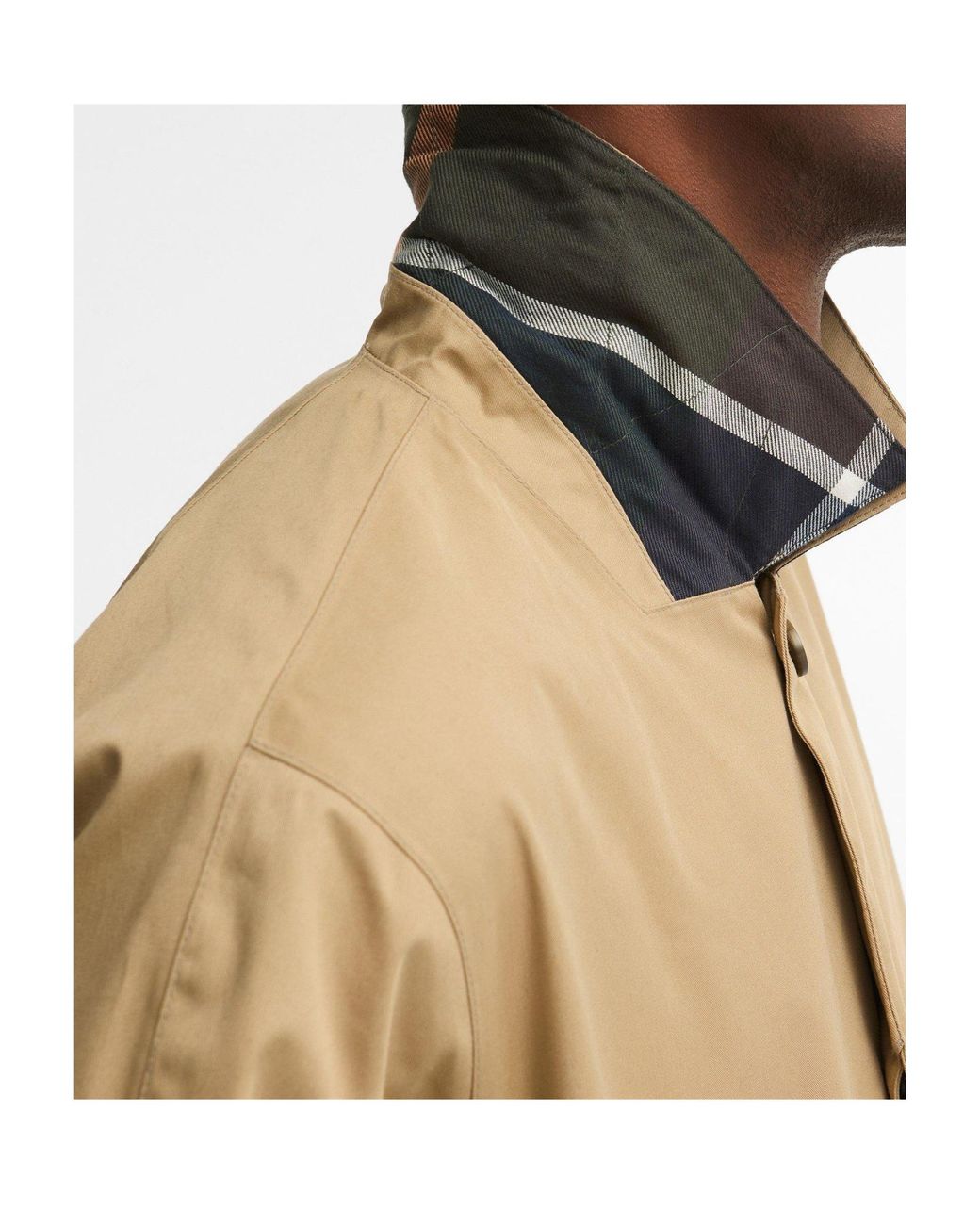 Barbour Natural Single-Breasted Mid-Length Utility Jacket for men