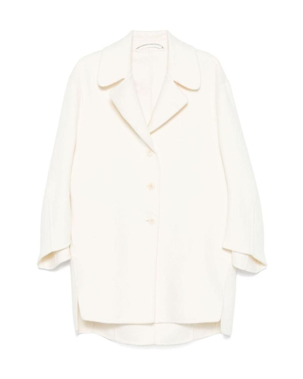 Ermanno Scervino White Collared Coat
