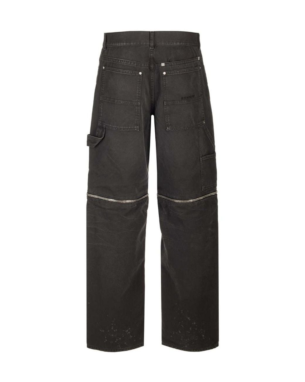 Givenchy Gray Zip Detailed Jeans for men