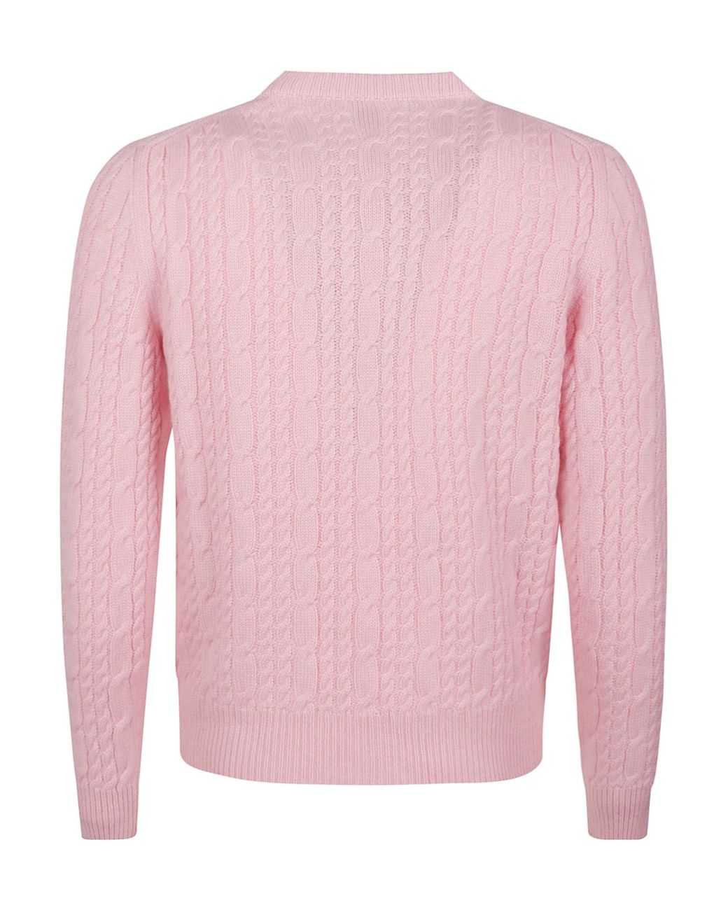 Dior Pink Cable-Knit Sweater for men
