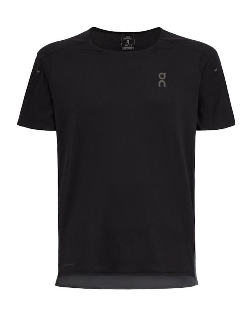 On Shoes Black Performance-T Running T-Shirt for men