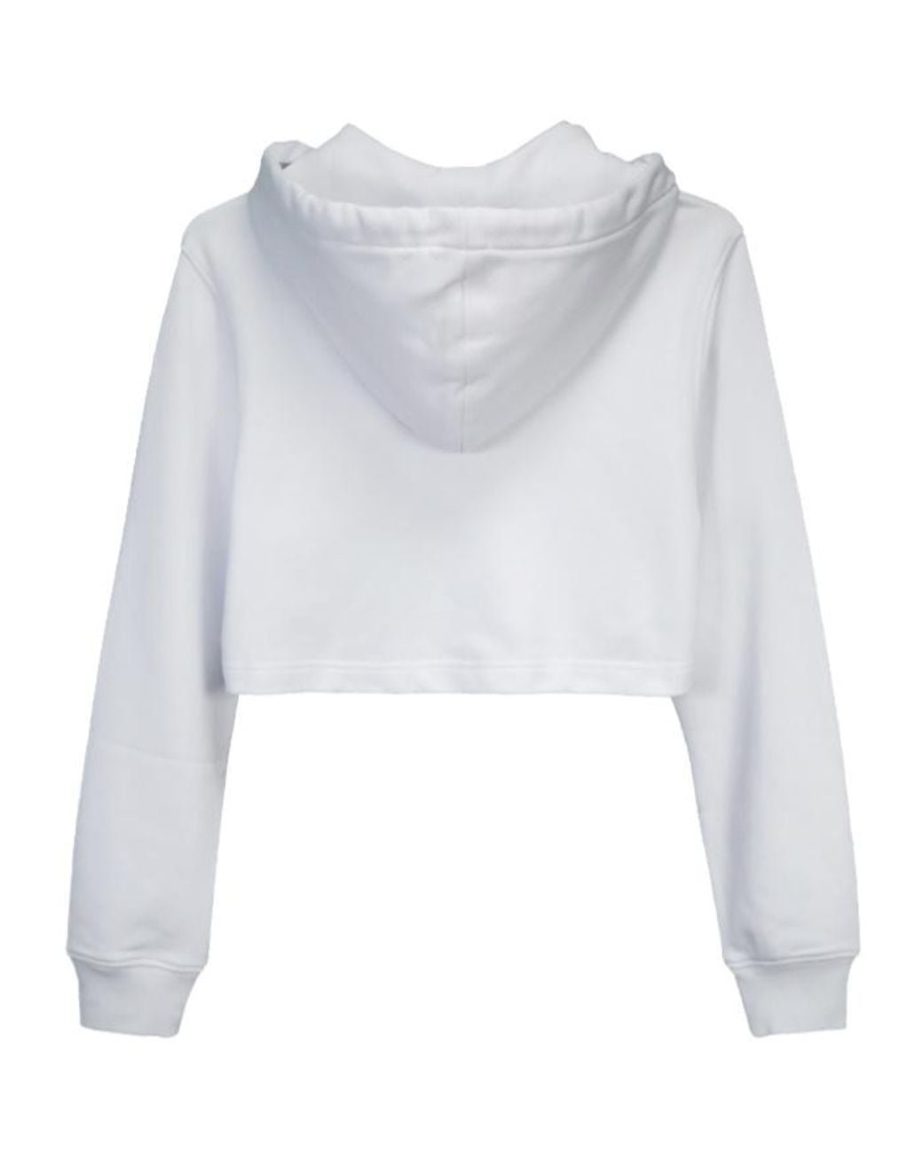 Moschino White Teddy Bear Zipper Hooded Long-Sleeved Zipper Sweater