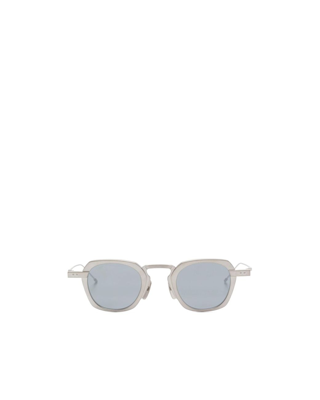 Thom Browne White Eyewear Square Frame Sunglasses for men