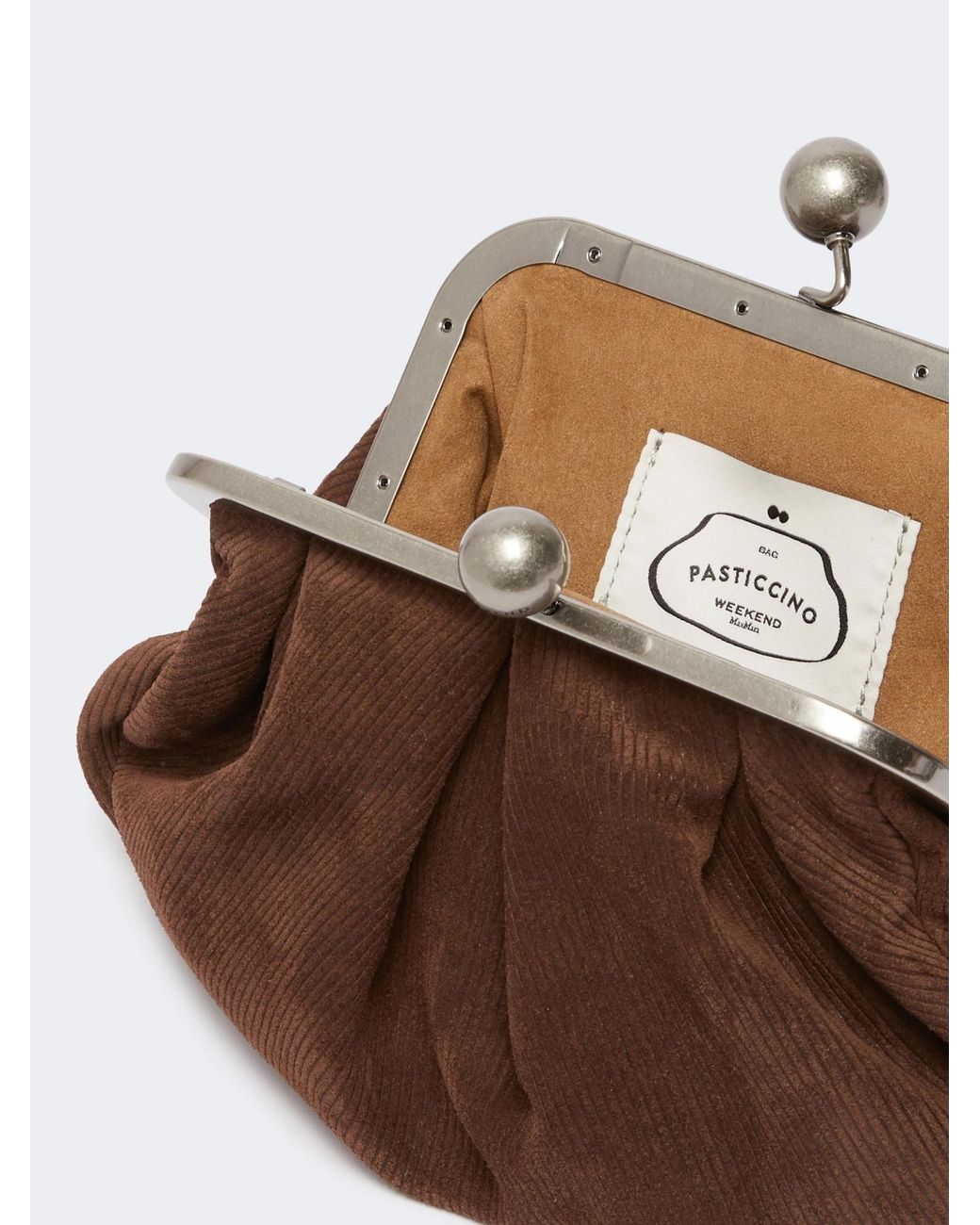 Weekend by Maxmara Brown Pasticcino Leather Clutch Bag