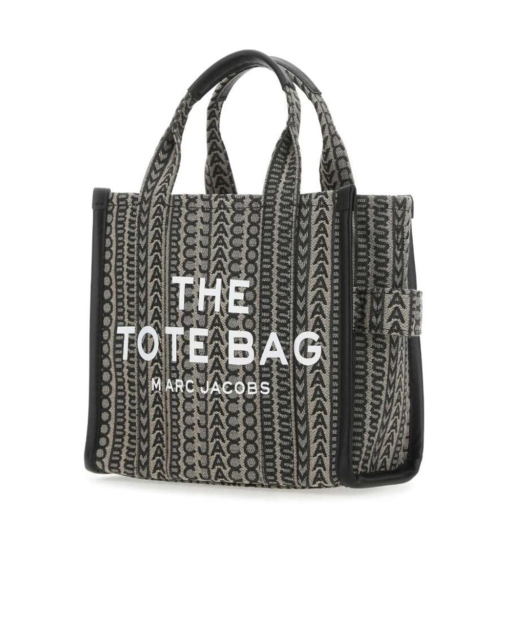 Marc Jacobs Black The Monogram Zipped Small Tote Bag