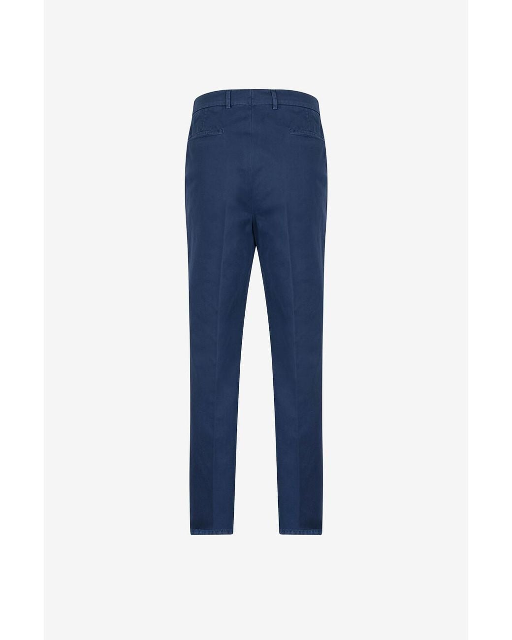 Brunello Cucinelli Blue Casual Pants With Belt Loops for men