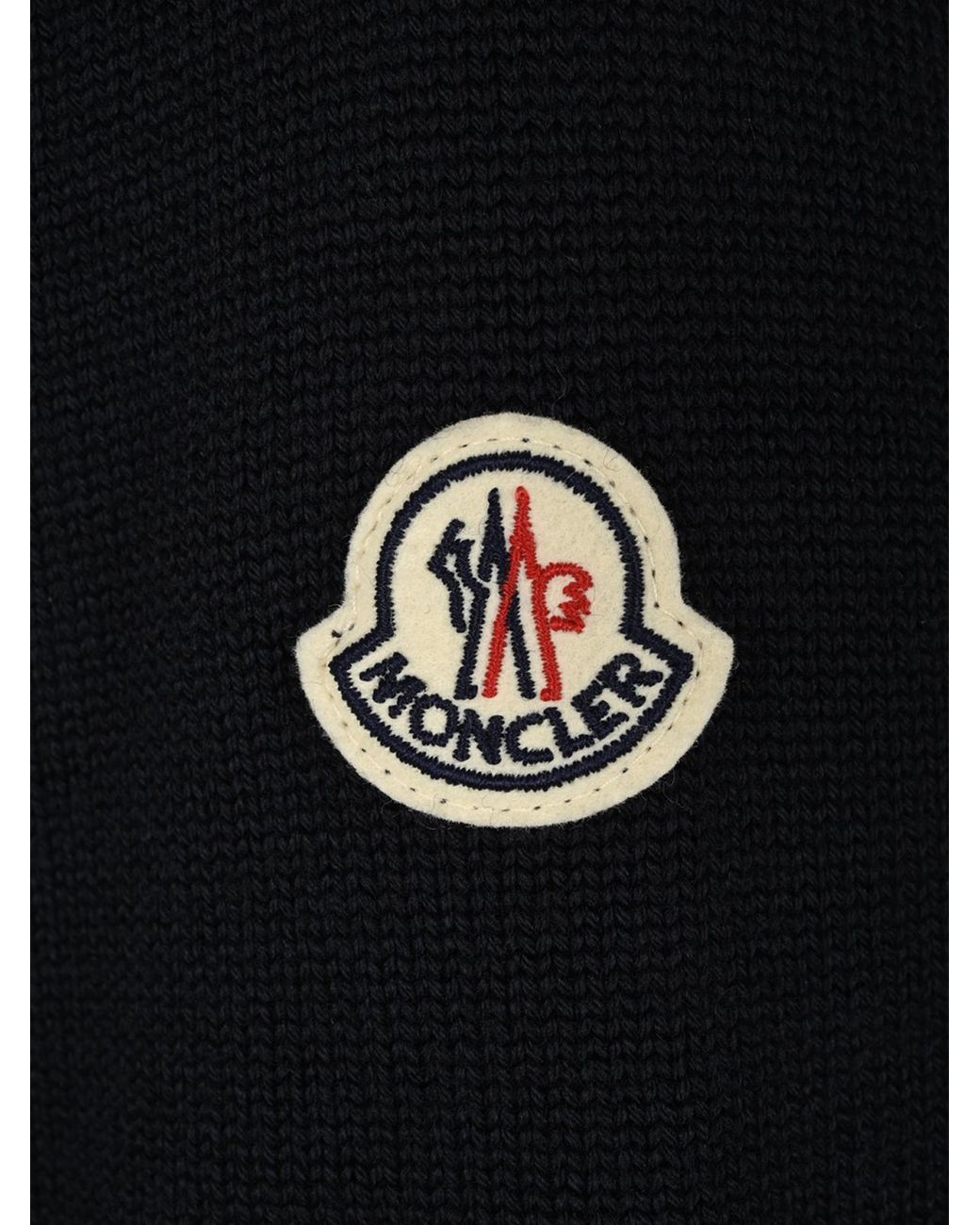Moncler Blue Padded Zip-Up Cardigan for men