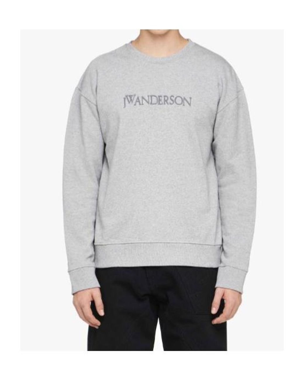 J.W. Anderson Gray Jw Anderson Logo Embroidered Sweatshirt for men