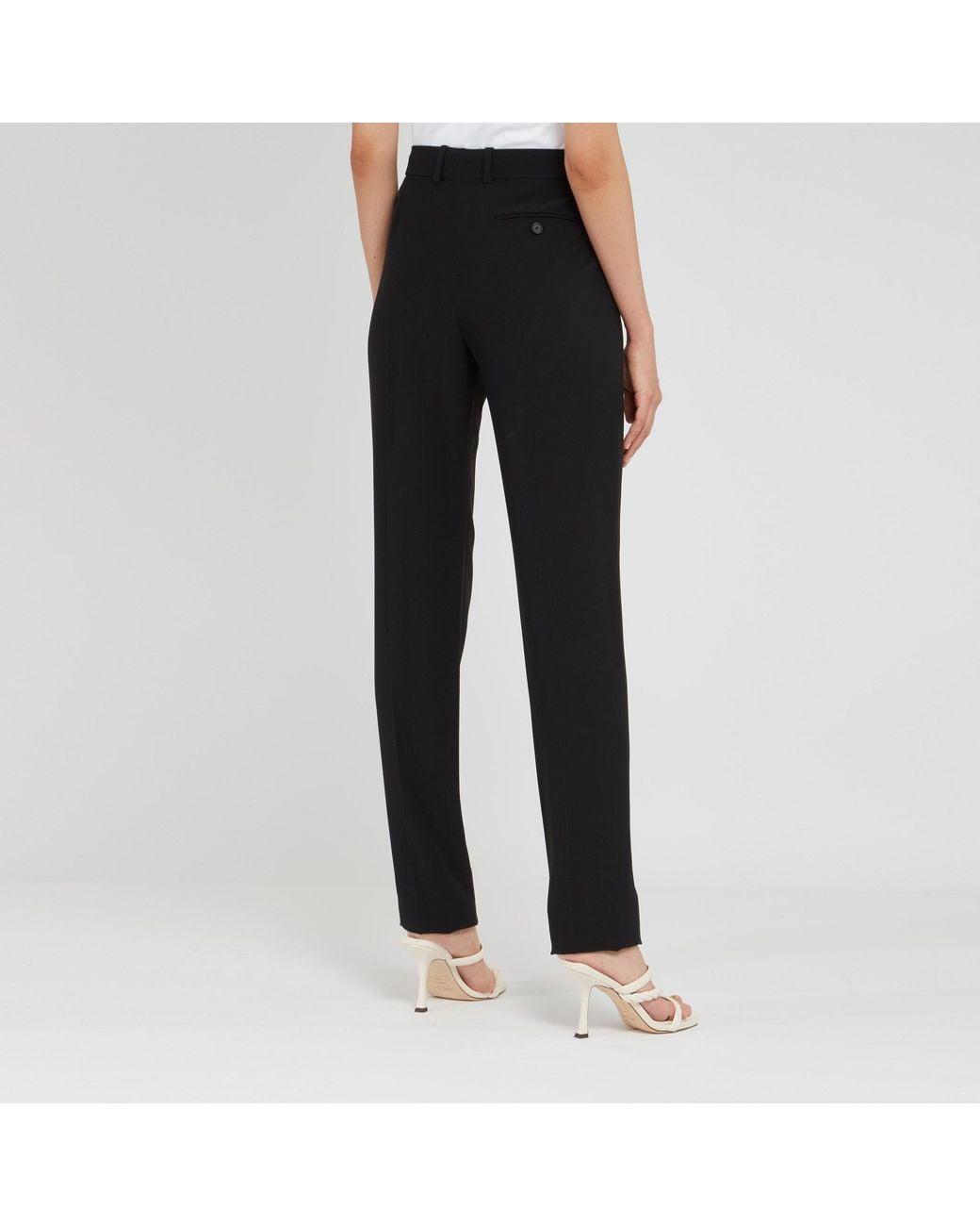 McQueen Black High-Waisted Trouseres