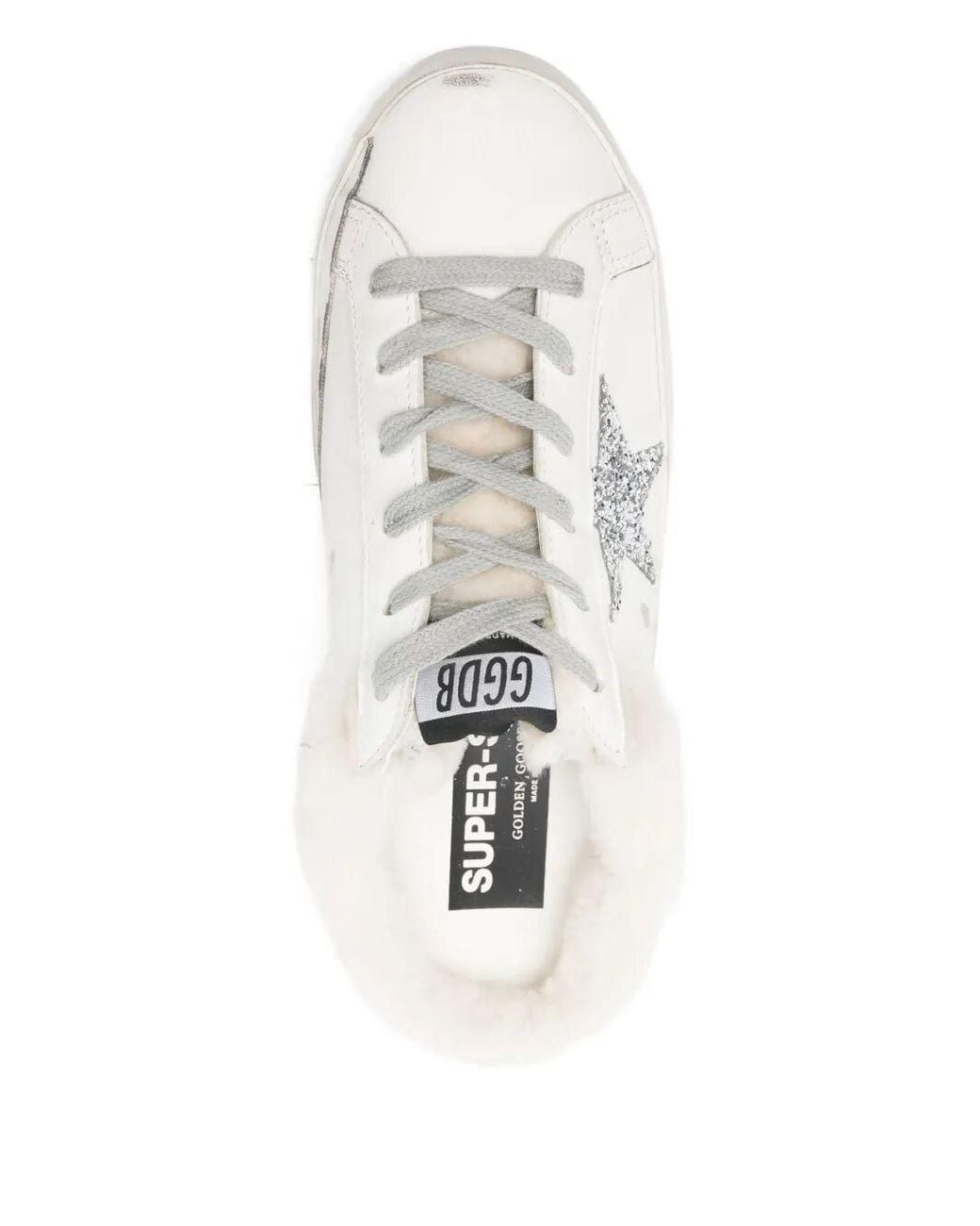 Golden Goose Deluxe Brand White Super Star Sabots