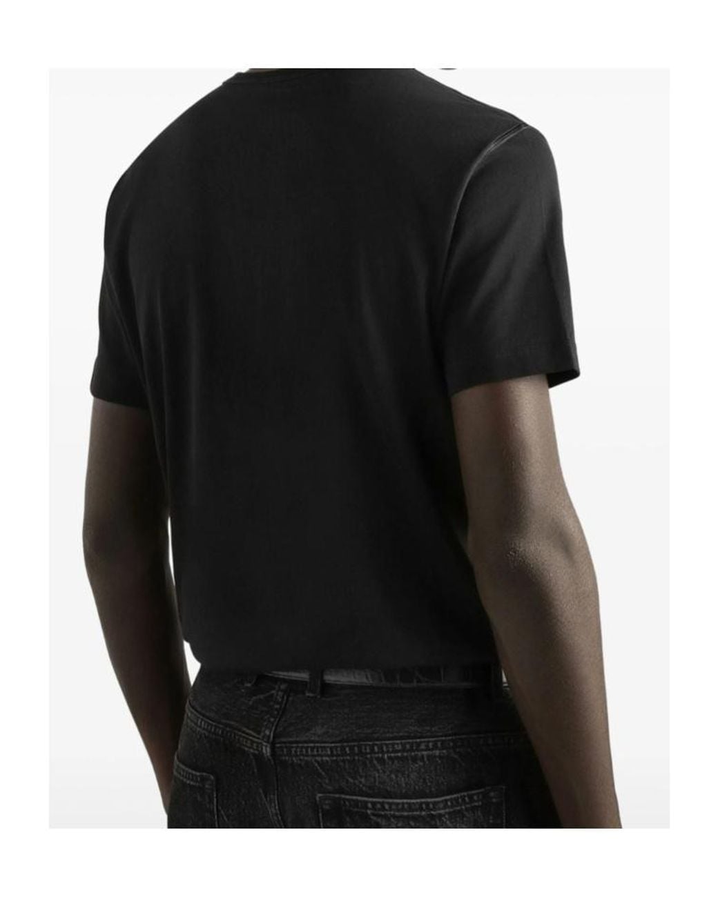 Dolce & Gabbana Black Crest Logo Patch T-Shirt for men