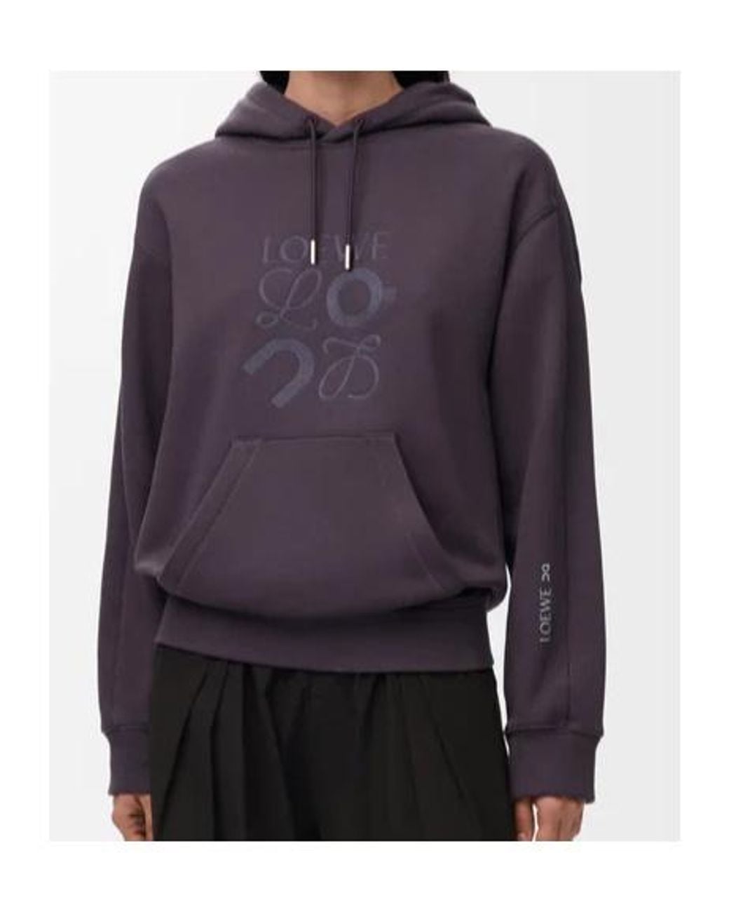 Loewe Purple Hoodie for men