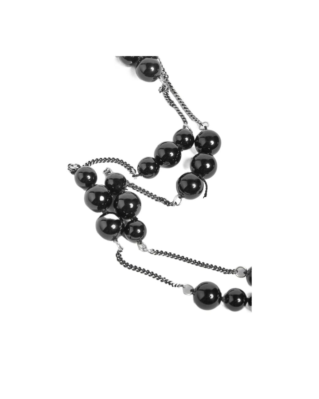 Ann Demeulemeester White Lota Necklace With Beads