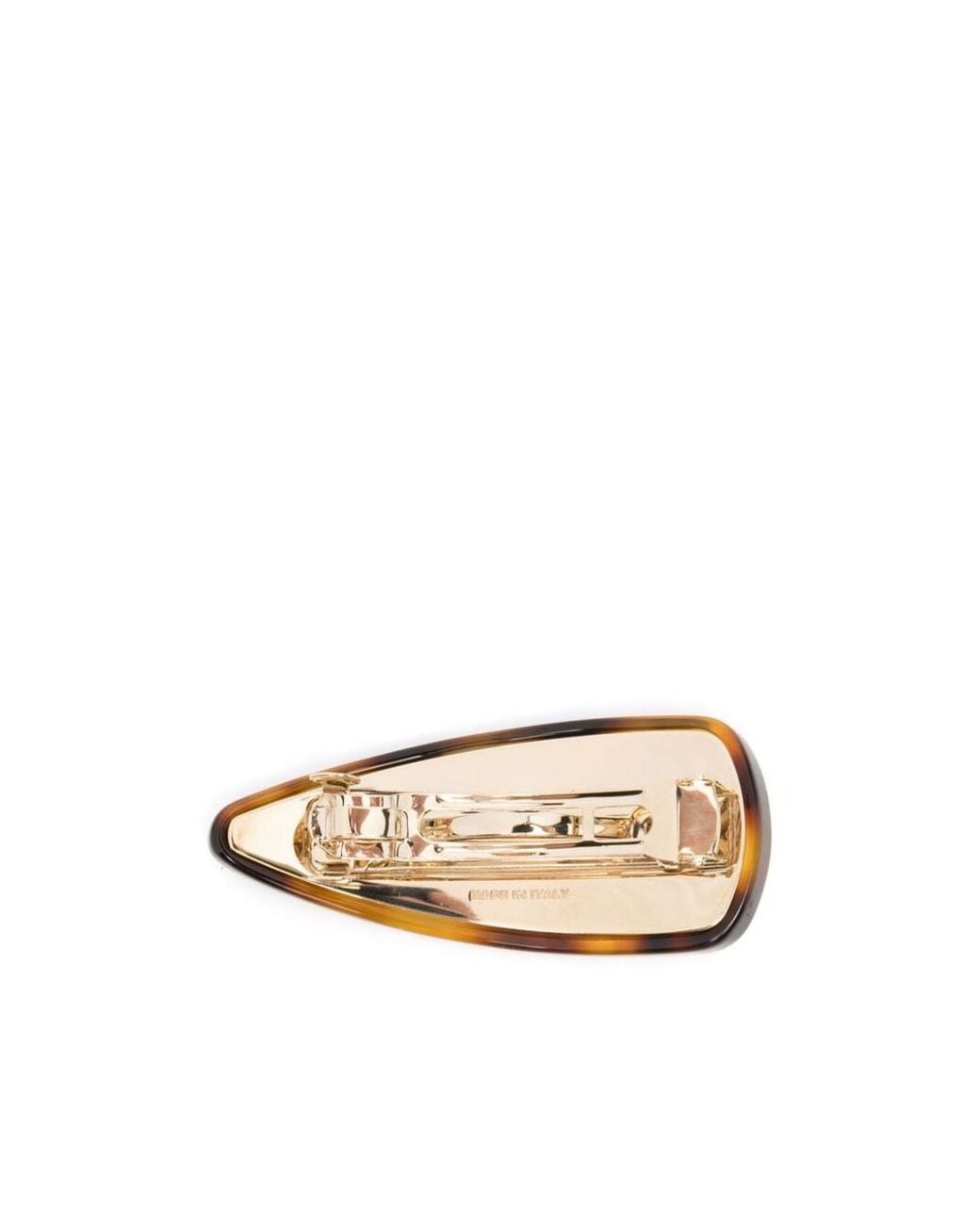 Miu Miu Orange Logo-Lettering Clasp Fastened Hair Clip