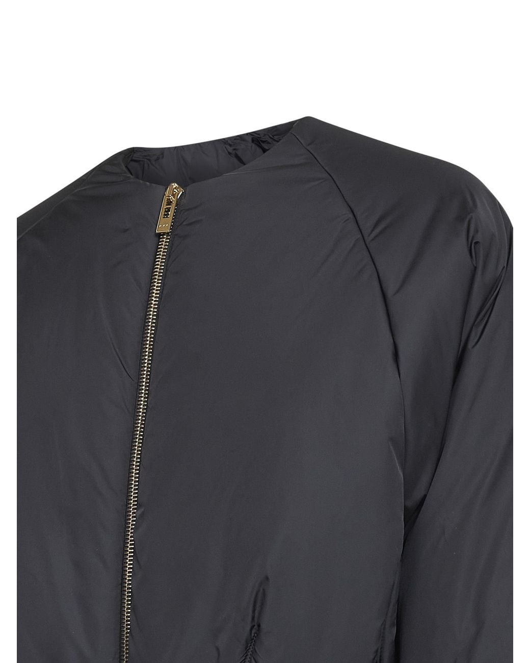 Alaïa Black Alaïa Pleated Bomber Jacket