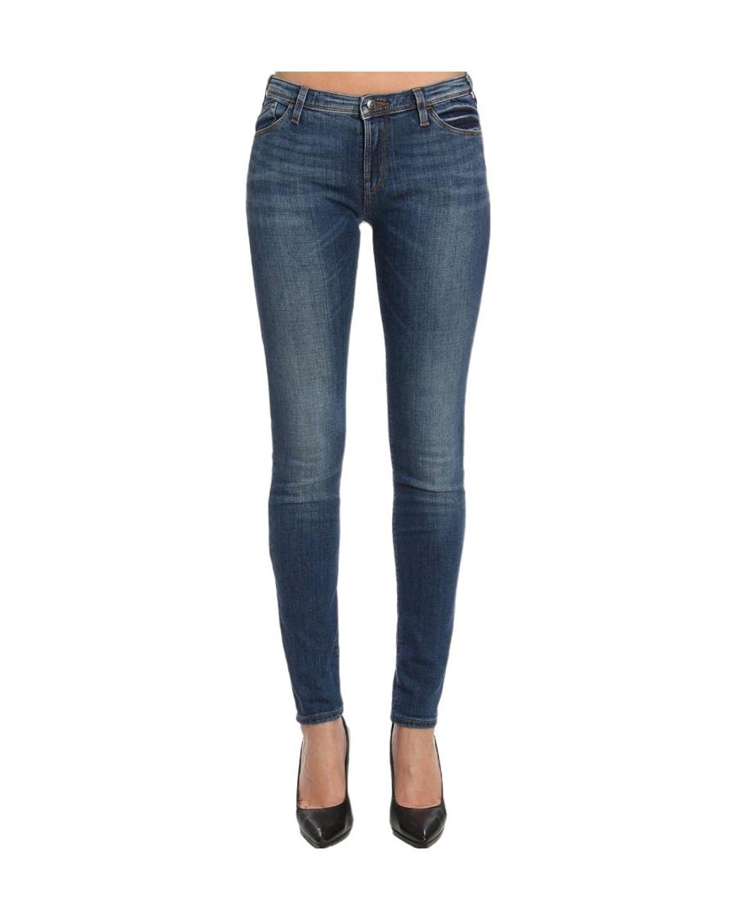 Emporio Armani Blue Logo Jeans