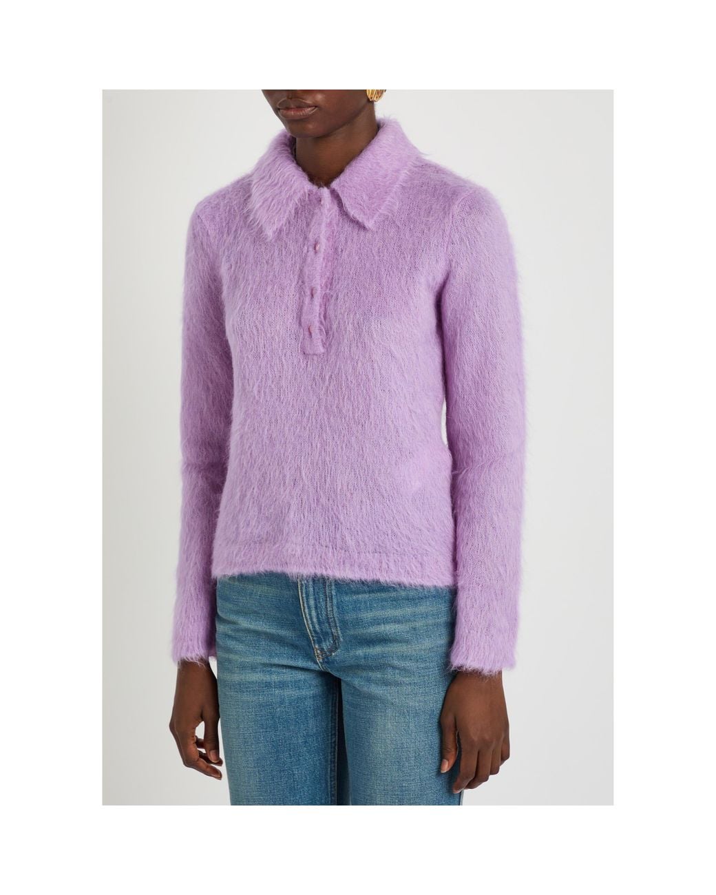 Chloé Purple Lapel Top