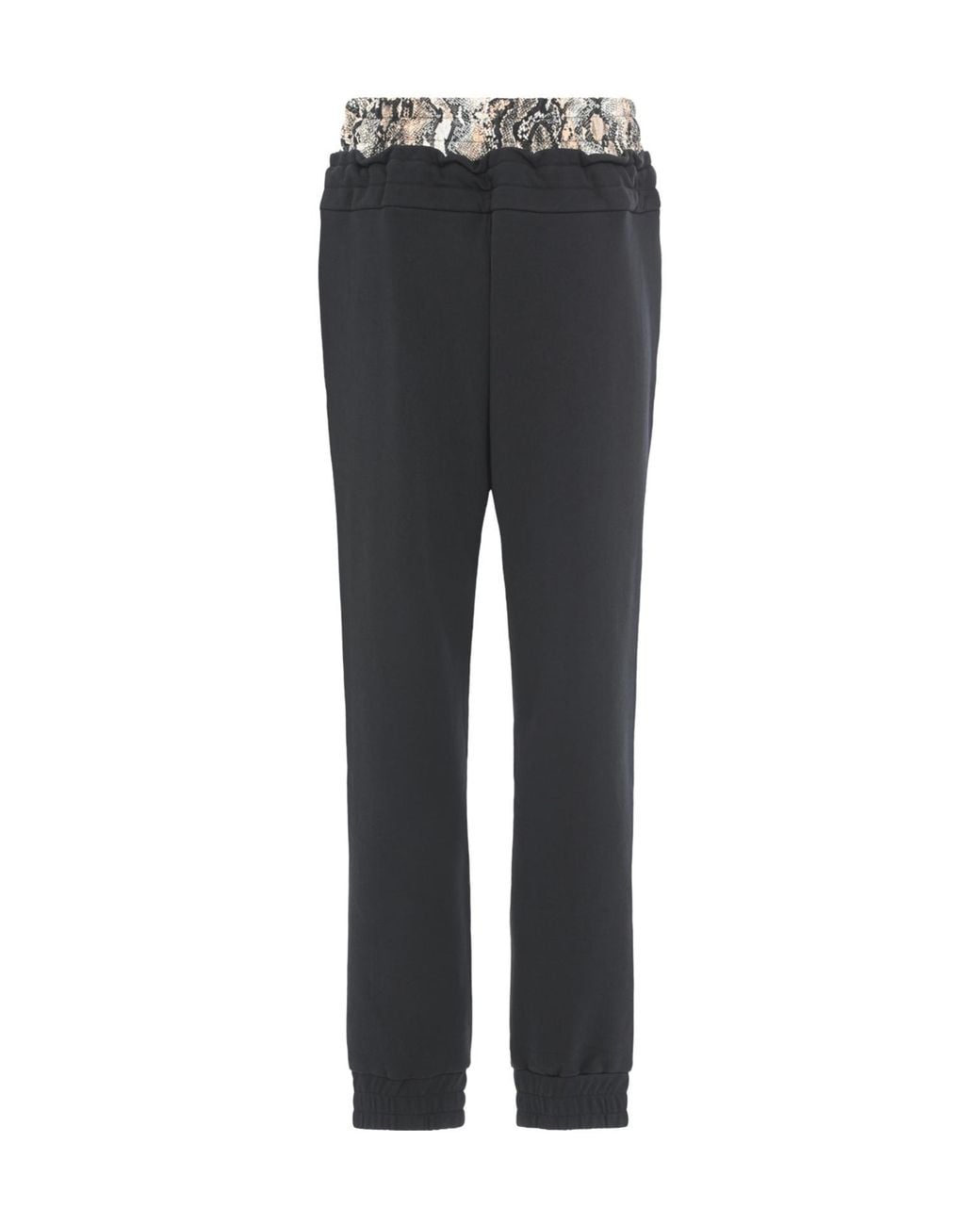 Just Cavalli Gray Layered Snake Print Pants