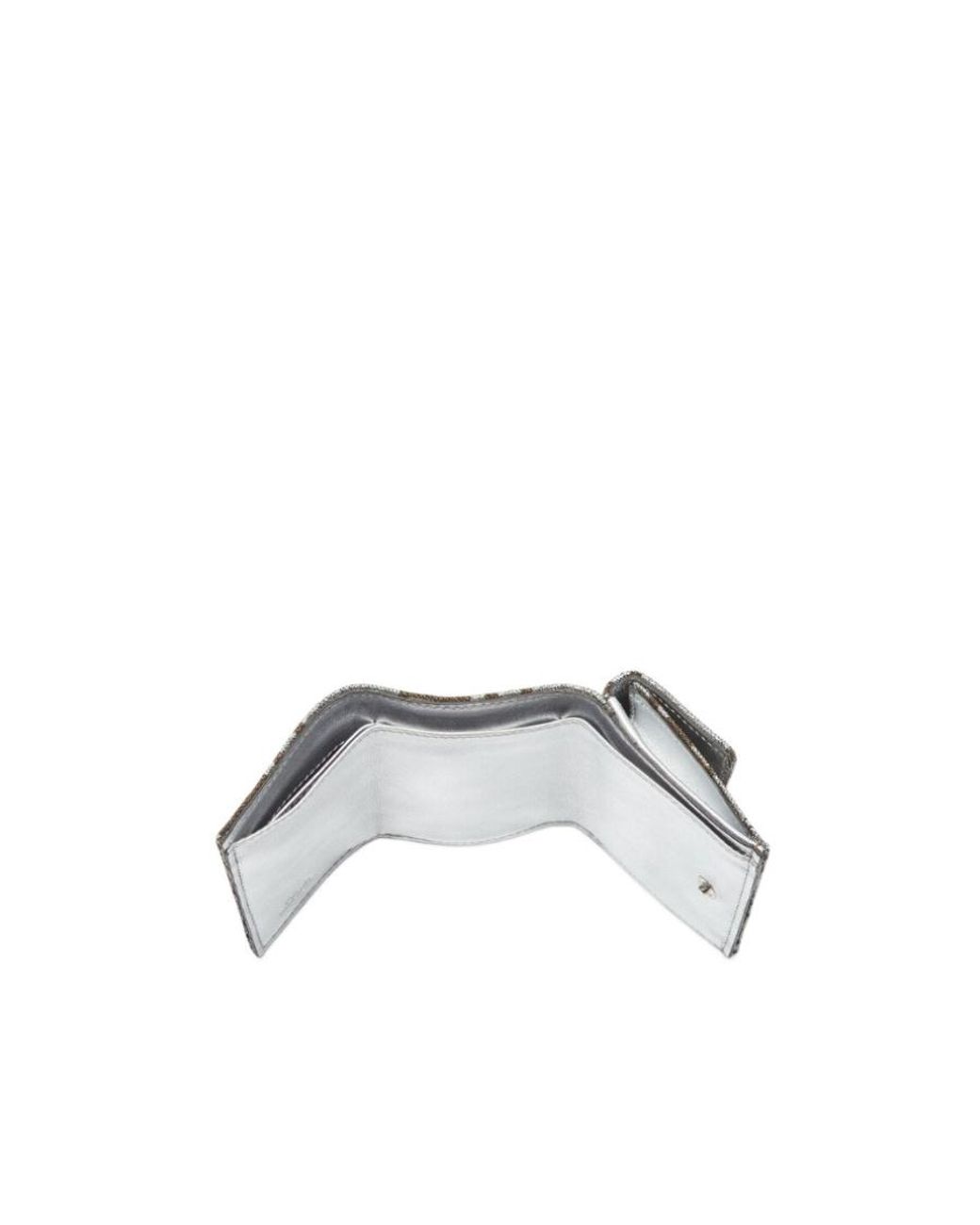 Fendi White Monogrammed Tri-Fold Wallet