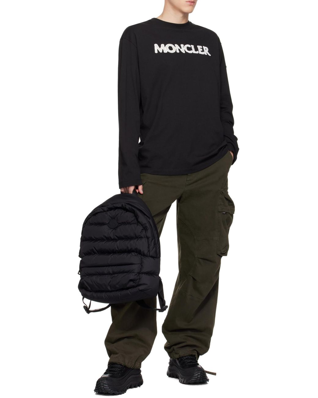 Moncler Black Trailgrip Gtx Lace-Up Boots for men